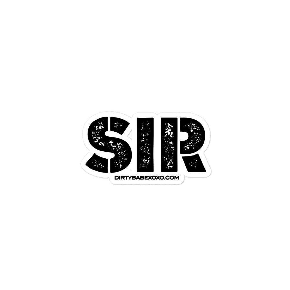 Sir sticker