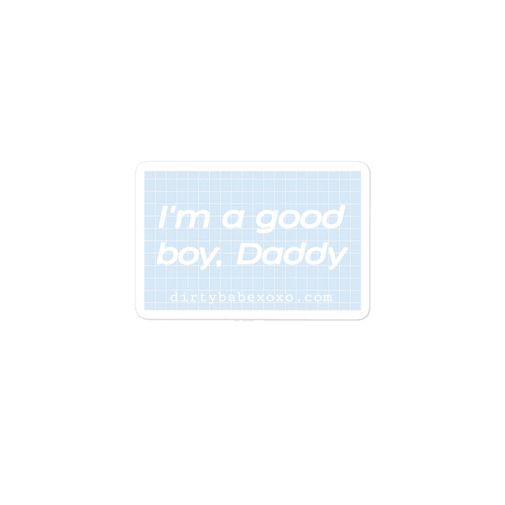 Good boy sticker