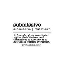 Load image into Gallery viewer, Submissive definition sticker
