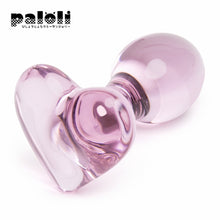 Load image into Gallery viewer, Heart Glass Anal Plug
