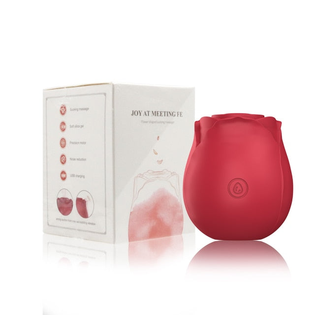 Rose Shaped Sucking Vibrator