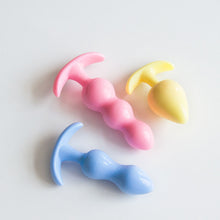 Load image into Gallery viewer, 3pc Set Silicone Butt Plugs
