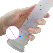 Load image into Gallery viewer, Confetti Jelly Dildo
