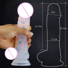 Load image into Gallery viewer, Confetti Jelly Dildo
